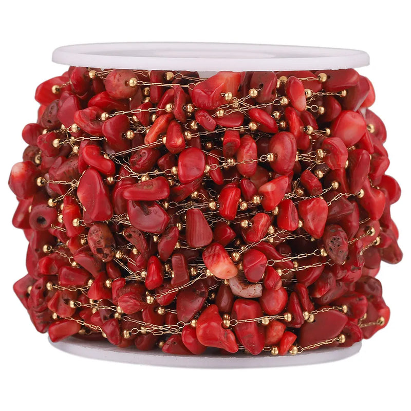 1M Irregular Crystal Stone Beads Chains DIY Jewelry Making