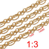 1M Stainless Steel Heavy Oval Cable Chain for Hip Hop Jewelry Making