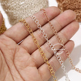 1M Stainless Steel Link Jump Rings Jewelry Making Water-Resistant Closed Ring