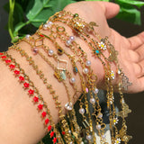 Star Butterfly Crystal Ankles Chains Jewelry Making Accessories