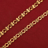 1M 7mm Stainless Steel Cable Chain Heart Bow Chain Anklet Necklace
