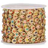 6mm Stainless Steel Chain Disc Plated Enamel Chains for Diy Jewelry Making