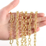 1M Copper Link Chain for Jewelry Making DIY Bracelets Necklaces