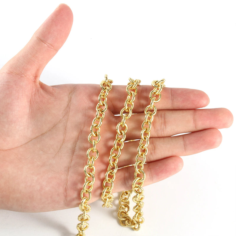 1M Copper Link Chain for Jewelry Making DIY Bracelets Necklaces