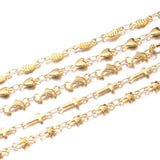 Stainless Steel Dolphin Heart Leaf Chains Lot DIY Jewelry Necklace Bracelet Ankl