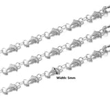 Stainless Steel Dolphin Heart Leaf Chains Lot DIY Jewelry Necklace Bracelet Ankl