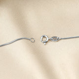 1MM Thick Snake Necklace Chain Solid 925 Sterling Silver DIY Jewelry Supplies
