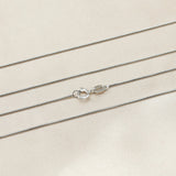 1MM Thick Snake Necklace Chain Solid 925 Sterling Silver DIY Jewelry Supplies