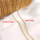 14K Real Plated Thin Necklace Chain No Fade Copper Cable Chain Bulk