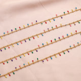 18K Gold-Plate Clips Stainless Steel Enamel Dripping Chains Soldered Findings