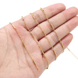 2mm Round Tube Chains Stainless Steel Link Chain DIY Women Necklace Bracelet