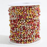 Crystal Stone Stainless Steel Red Purple Beaded Chain for DIY Jewelry