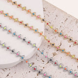 6mm Stainless Steel Eye Connect Enamel Chains for DIY Jewelry