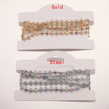 6mm Stainless Steel Eye Connect Enamel Chains for DIY Jewelry