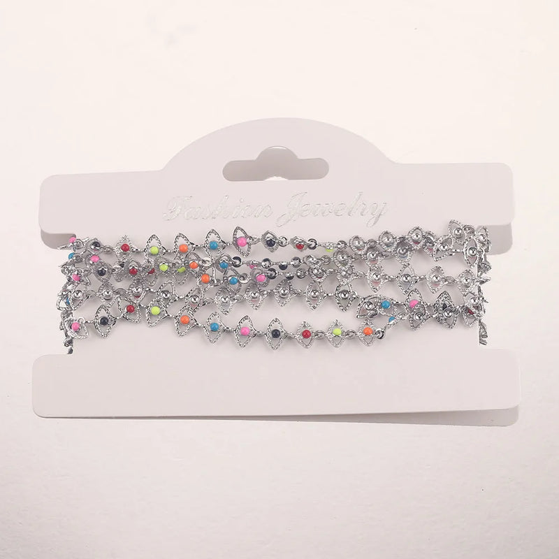 6mm Stainless Steel Eye Connect Enamel Chains for DIY Jewelry