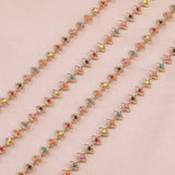 6mm Stainless Steel Eye Connect Enamel Chains for DIY Jewelry