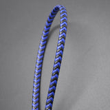 7*4mm Flat Wide Braided Leather Cords for Jewelry Making