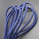 7*4mm Flat Wide Braided Leather Cords for Jewelry Making