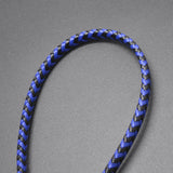 7*4mm Flat Wide Braided Leather Cords for Jewelry Making