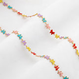 1M Butterfly Chain Colorful Enamel Insect DIY Necklace Bracelet Curtain Jewelry