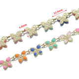1M Butterfly Chain Colorful Enamel Insect DIY Necklace Bracelet Curtain Jewelry