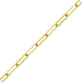Brass Plated Krinkle Chain for Jewelry Making