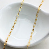 8 Shaped Paperclip Chain Brass Plated for Jewelry Making