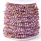 1M Stainless Steel Enamel Sun Drop Chains for Jewelry Making DIY Green Purple