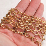 Gold-Plate Stainless Steel Cable Chain for Jewelry Making