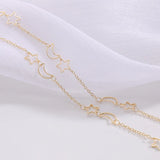 1M Brass Celestial Moon Star Link Chain Circle Bulk Chains