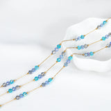 1Meter Stainless Steel Crystal Beading Chain for DIY Necklace Bracelet