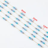 1Meter Stainless Steel Crystal Beading Chain for DIY Necklace Bracelet