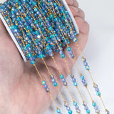 1Meter Stainless Steel Crystal Beading Chain for DIY Necklace Bracelet