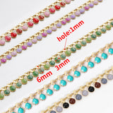 1M Stainless Steel Chain Sunflower Drop Beaded DIY Choker Bracelet Necklace