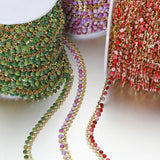 1M Stainless Steel Chain Sunflower Drop Beaded DIY Choker Bracelet Necklace