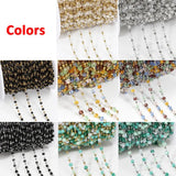 1M Crystal Beads Chain for Jewelry Making DIY Necklace Bracelets Crafts