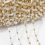 1M Crystal Beads Chain for Jewelry Making DIY Necklace Bracelets Crafts