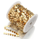 1Meter Stainless Steel Coffee Bean Chain Round Plate Pig Nose Link Chains
