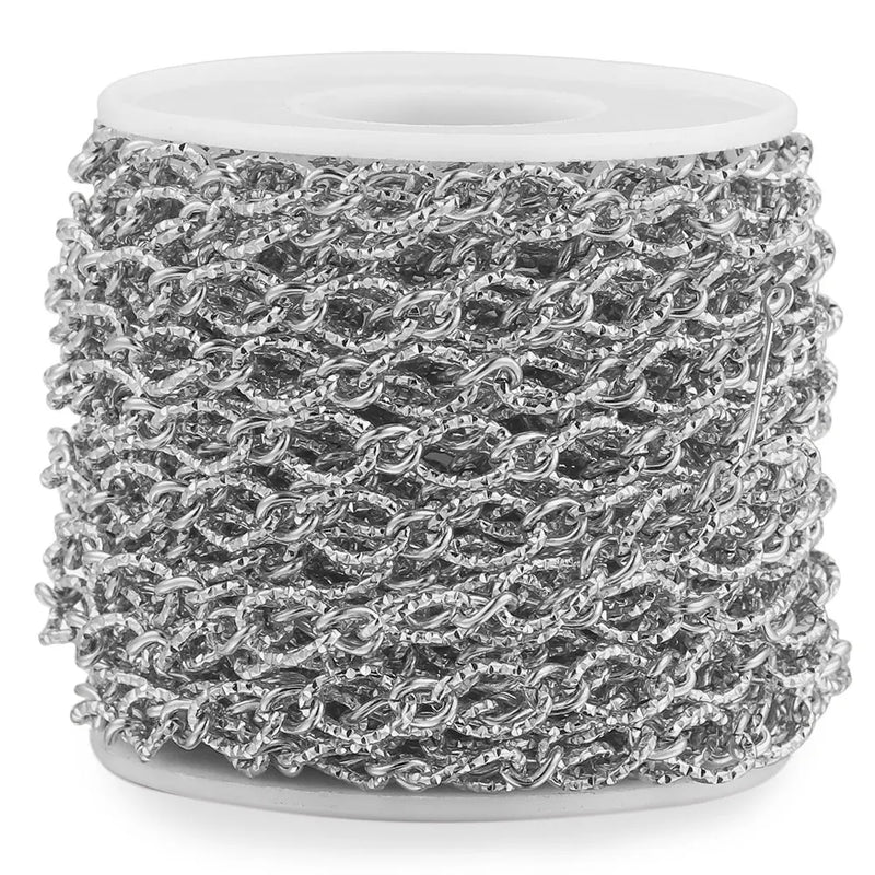 Stainless Steel Oval Cable Chain for Jewelry Making