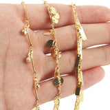1M Stainless Steel Chain Round Pearl Beads DIY Jewelry Making