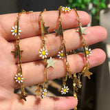 Stainless Steel Chain Stars Moon Daisy Flower Jewelry Making DIY