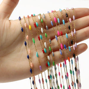 1M Stainless Steel Rosary Chain for Jewelry Making DIY