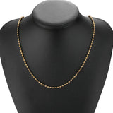 1M Stainless Steel Plated Bead Chains for DIY Jewelry Findings