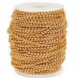 1M Stainless Steel Plated Bead Chains for DIY Jewelry Findings