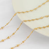 1M Stainless Steel Solid Star Link Beads Chain for DIY Necklace Bracelet