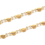 1Meter Stainless Steel Leaf Shaped Chain for DIY Jewelry