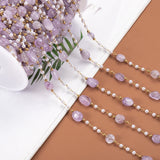 1M Stainless Steel Stone Beads Chain Necklace Bracelet DIY Supplies