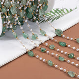 1M Stainless Steel Stone Beads Chain Necklace Bracelet DIY Supplies
