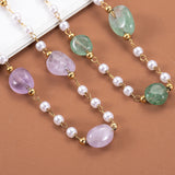 1M Stainless Steel Stone Beads Chain Necklace Bracelet DIY Supplies