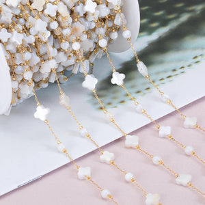 1Meter Stainless Steel Shell Beads Chain DIY Necklace Bracelet Supplies